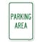 Signmission Parking Area Heavy-Gauge Aluminum Sign, 12" x 18", A-1218-23462 A-1218-23462 - alternate 1